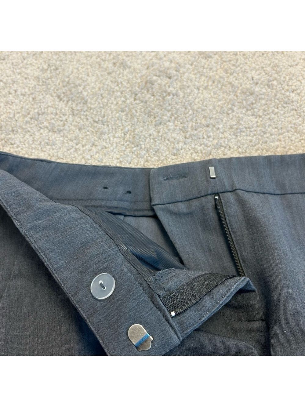Attitude Jay Manuel Charcoal Gray Trouser Dress Pants professional business Sz 6 - Picture 5 of 14